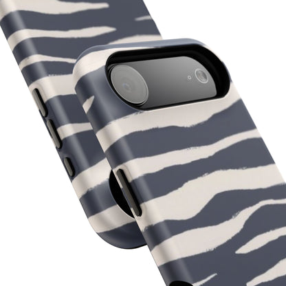 Navy & Cream Zebra Phone Case