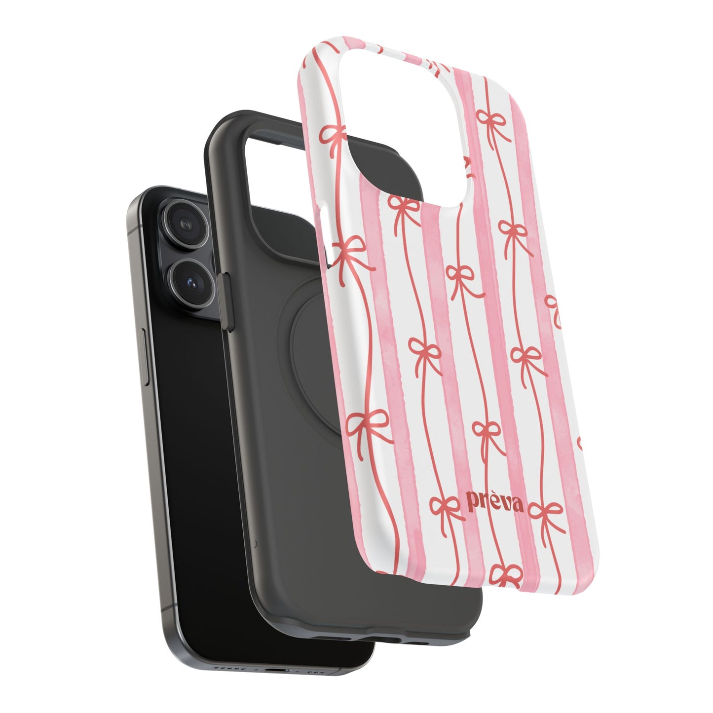 Pink Bow Chain Phone Case