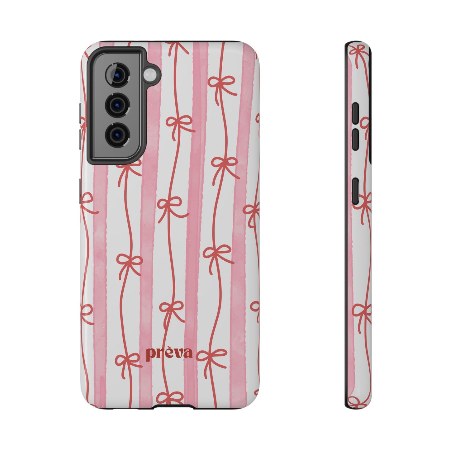 Pink Bow Chain Phone Case