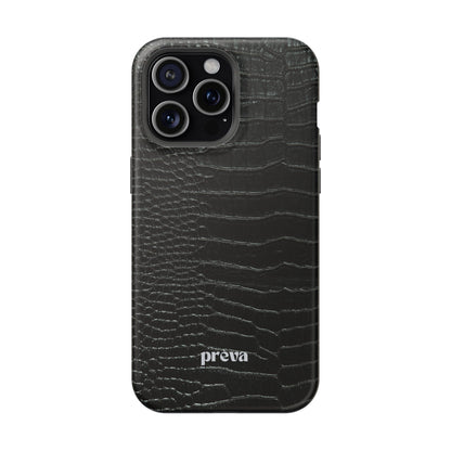 Black Croc Phone Case