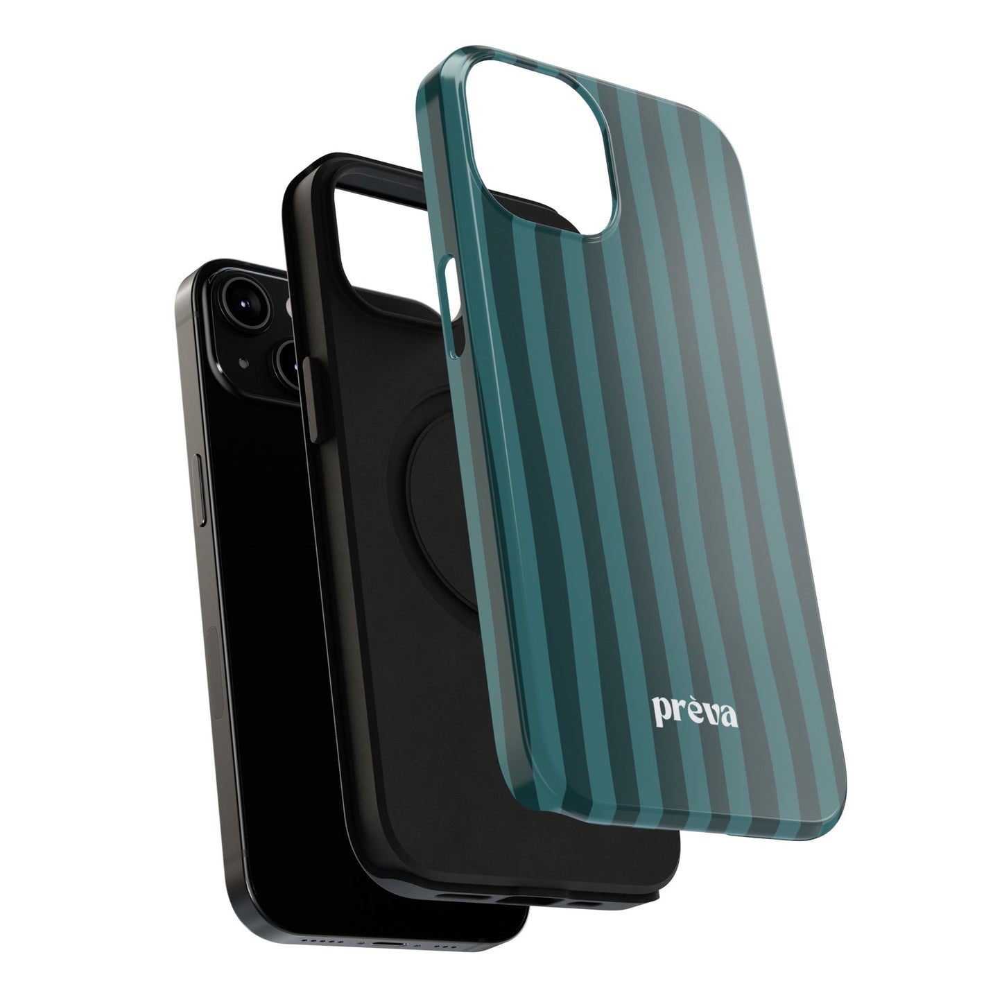 Dark Stripes Turquoise Phone Case