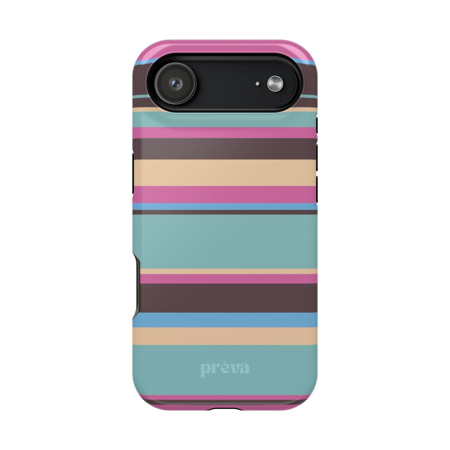 Cocoa Palm Stripes Phone Case