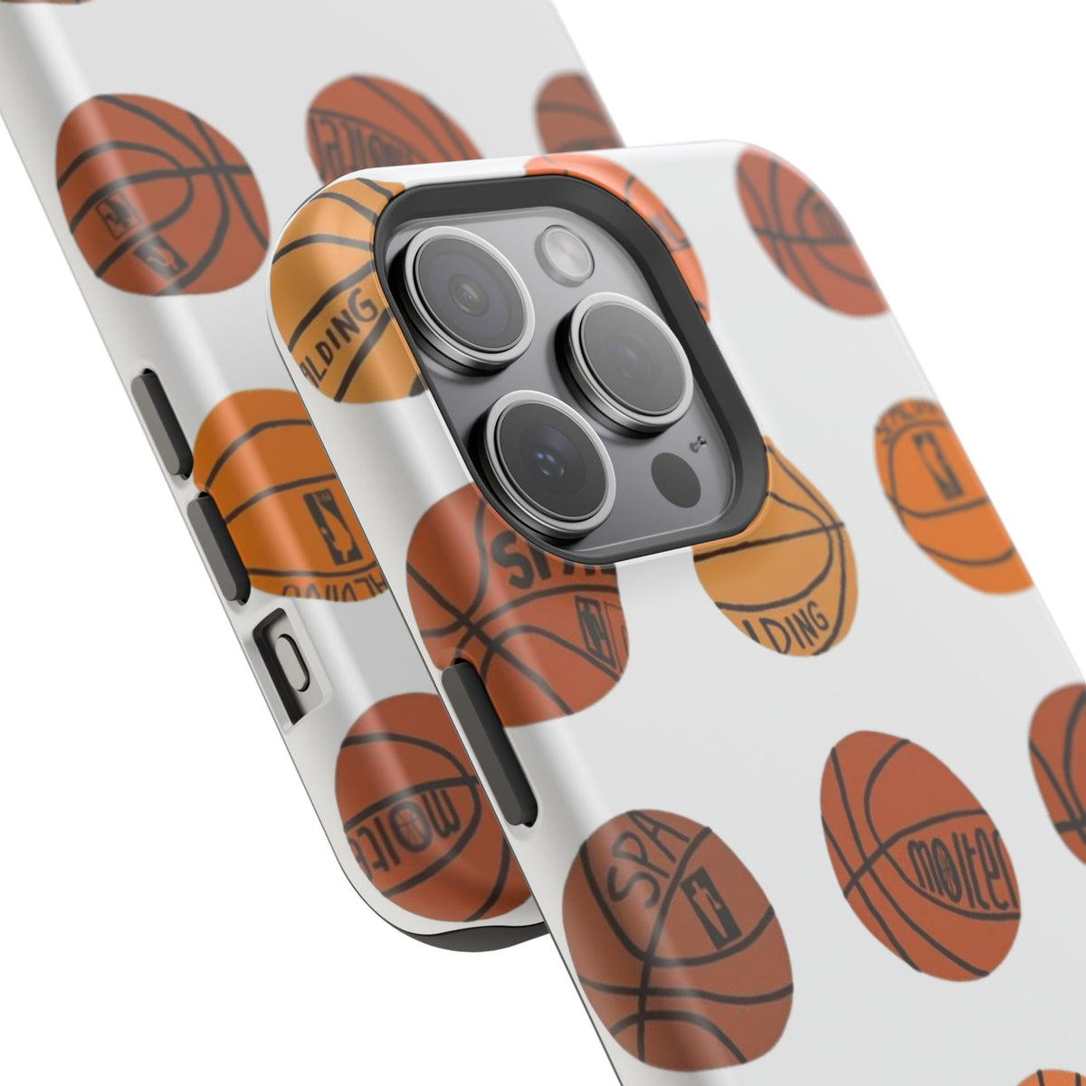 White Basketball Phone Case