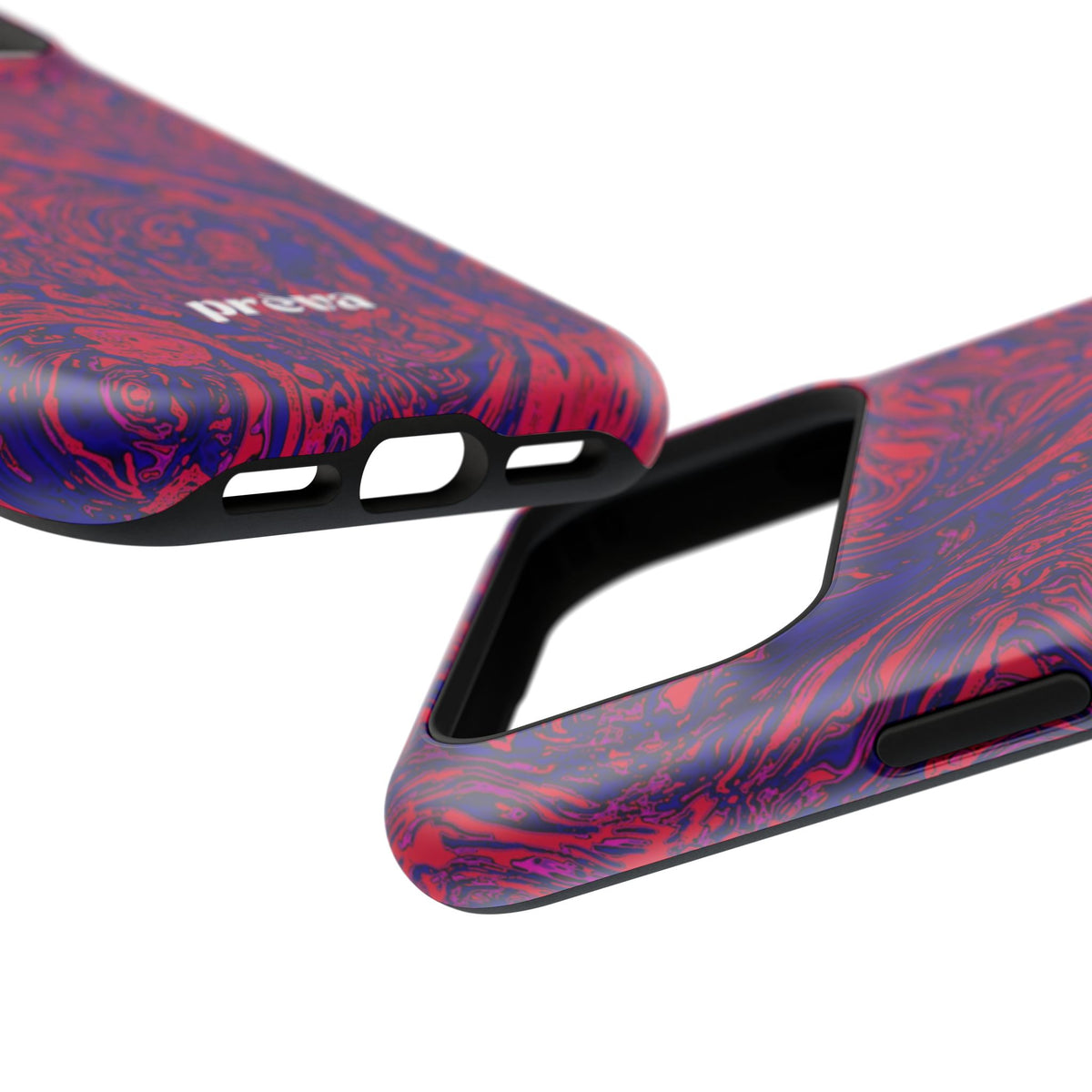 Marbled Red & Purple Impact Phone Case