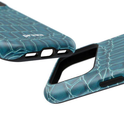 Teal Croc Phone Case