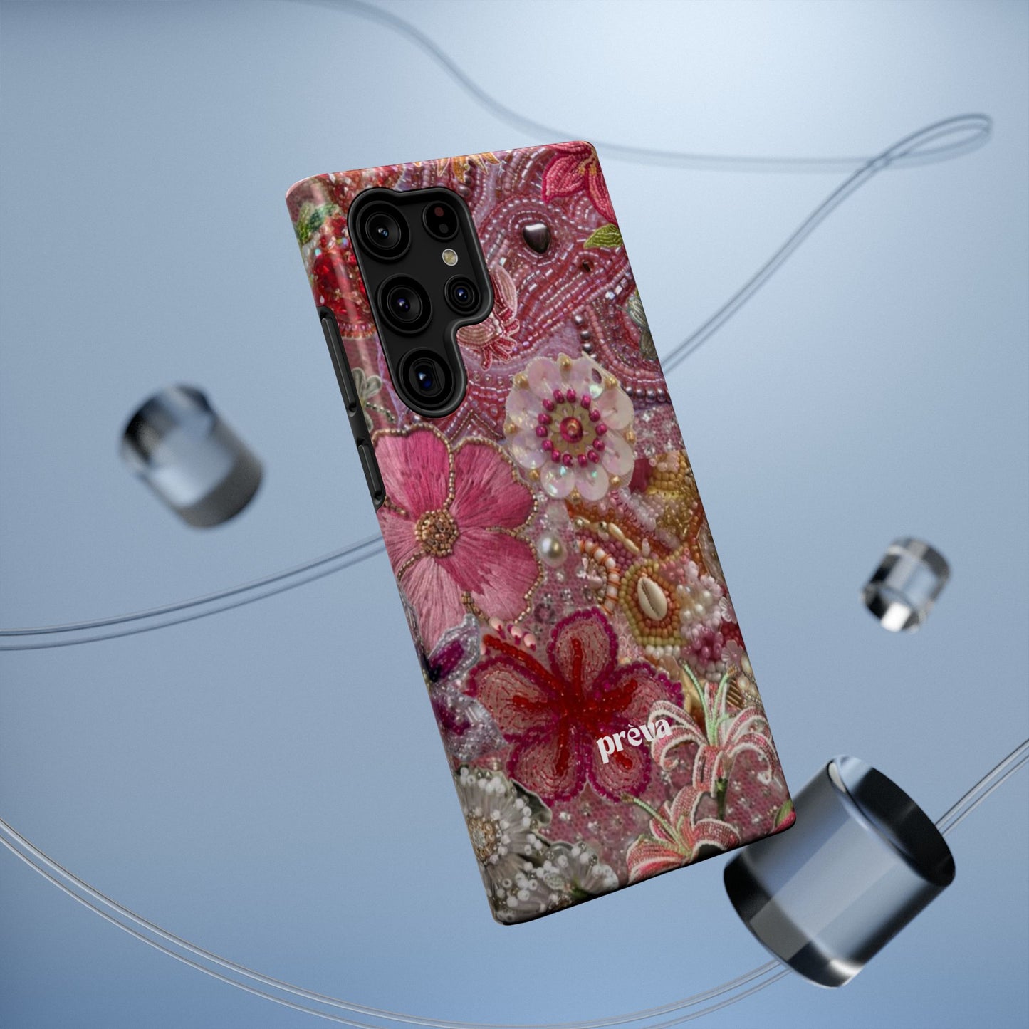Floral Embroidery Phone Case