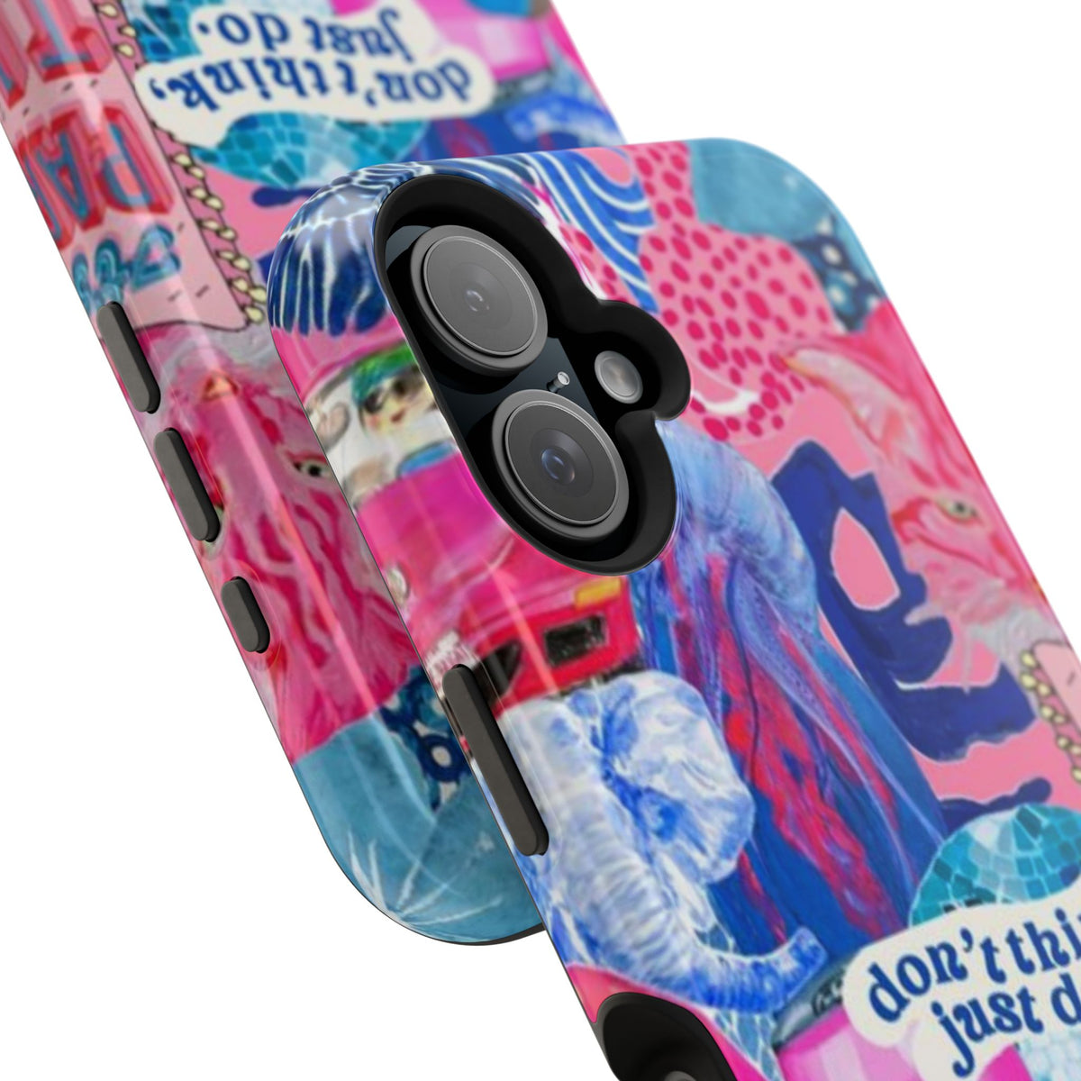 Vibrant Galaxy Collage Phone Case