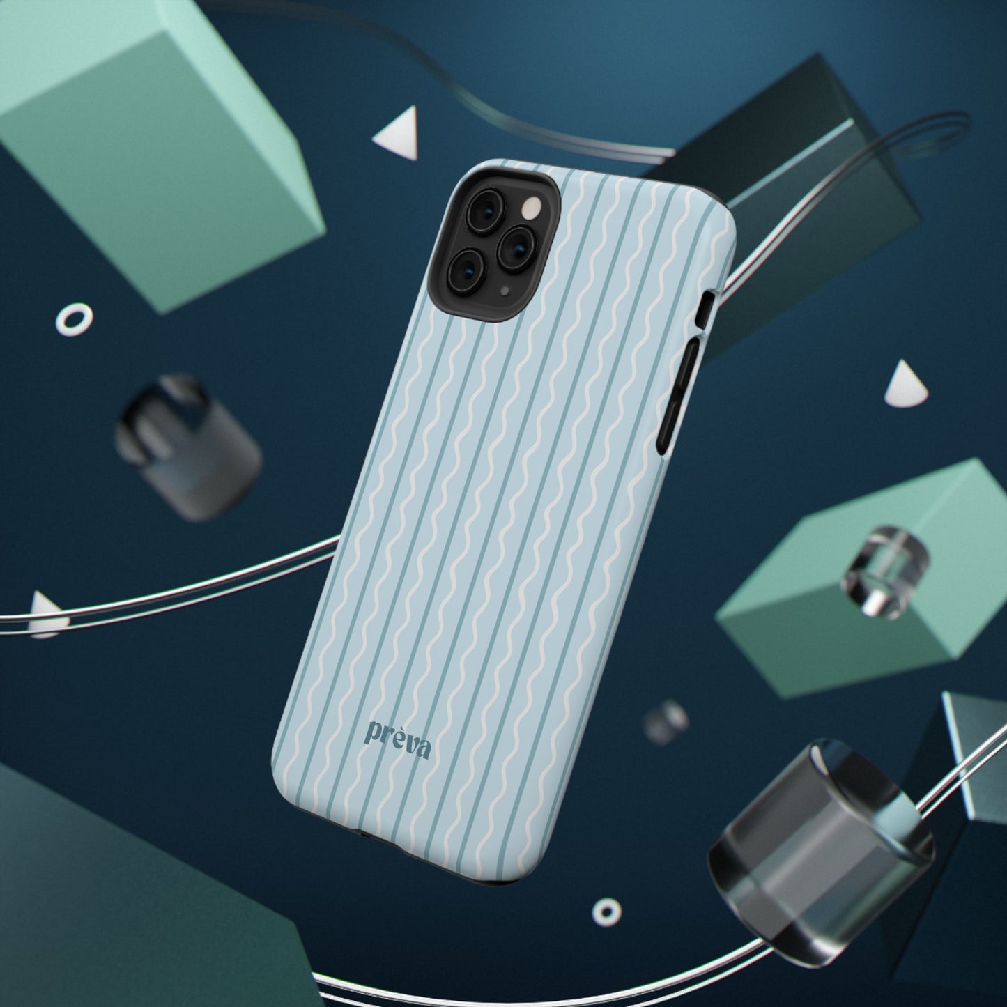 Blue Island Stripes Phone Case