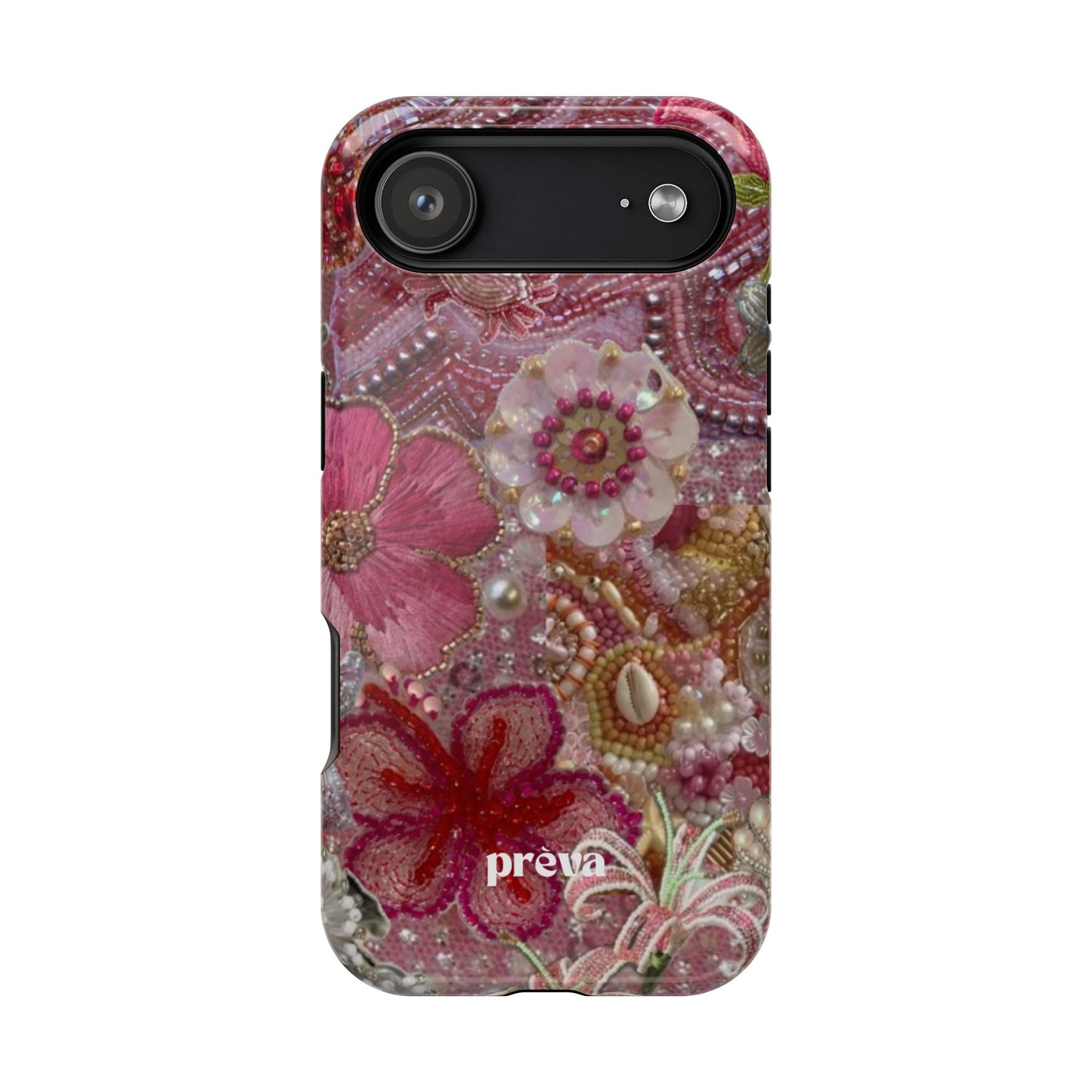 Floral Embroidery Phone Case