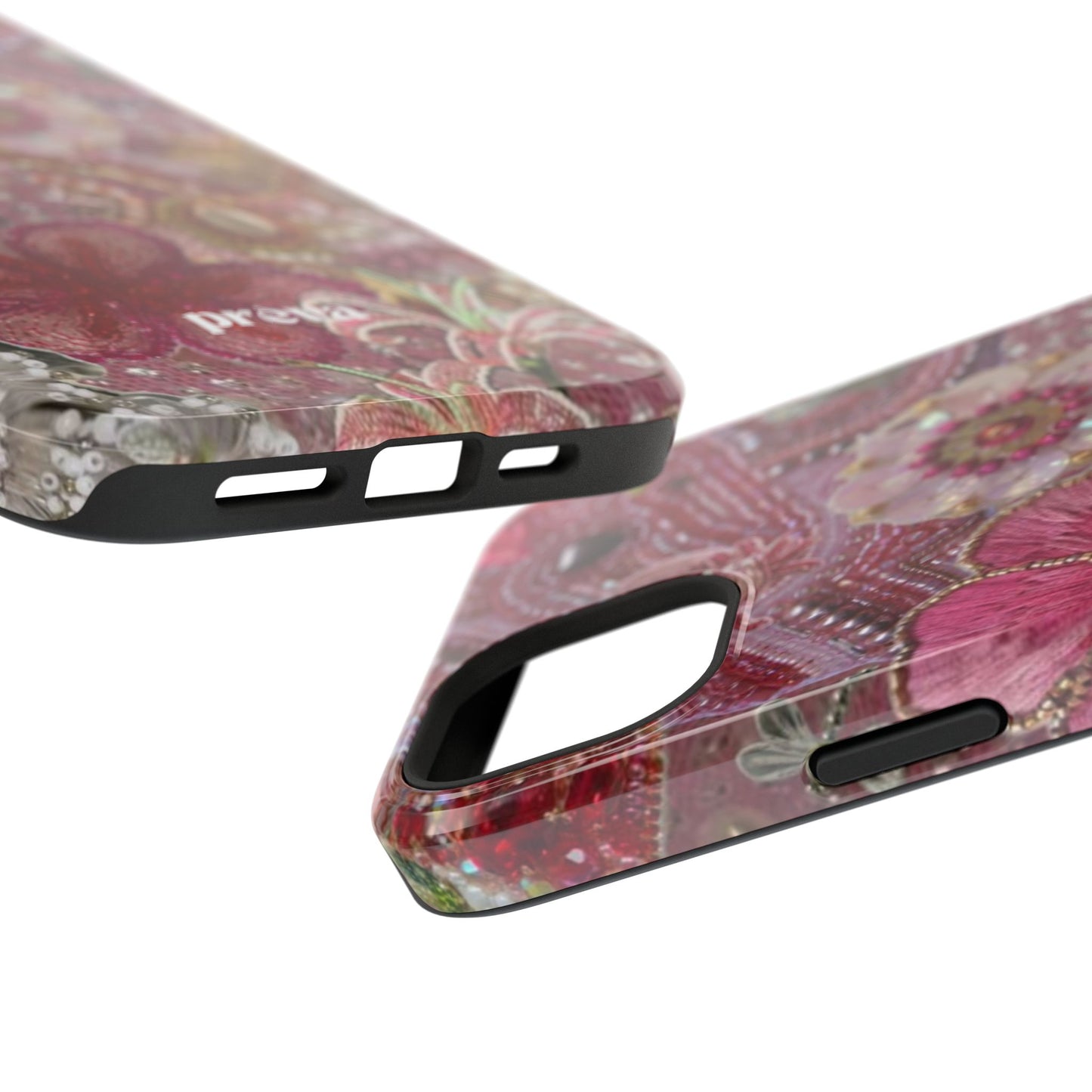 Floral Embroidery Phone Case