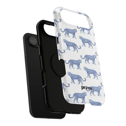 Blue Leopard Pattern Phone Case