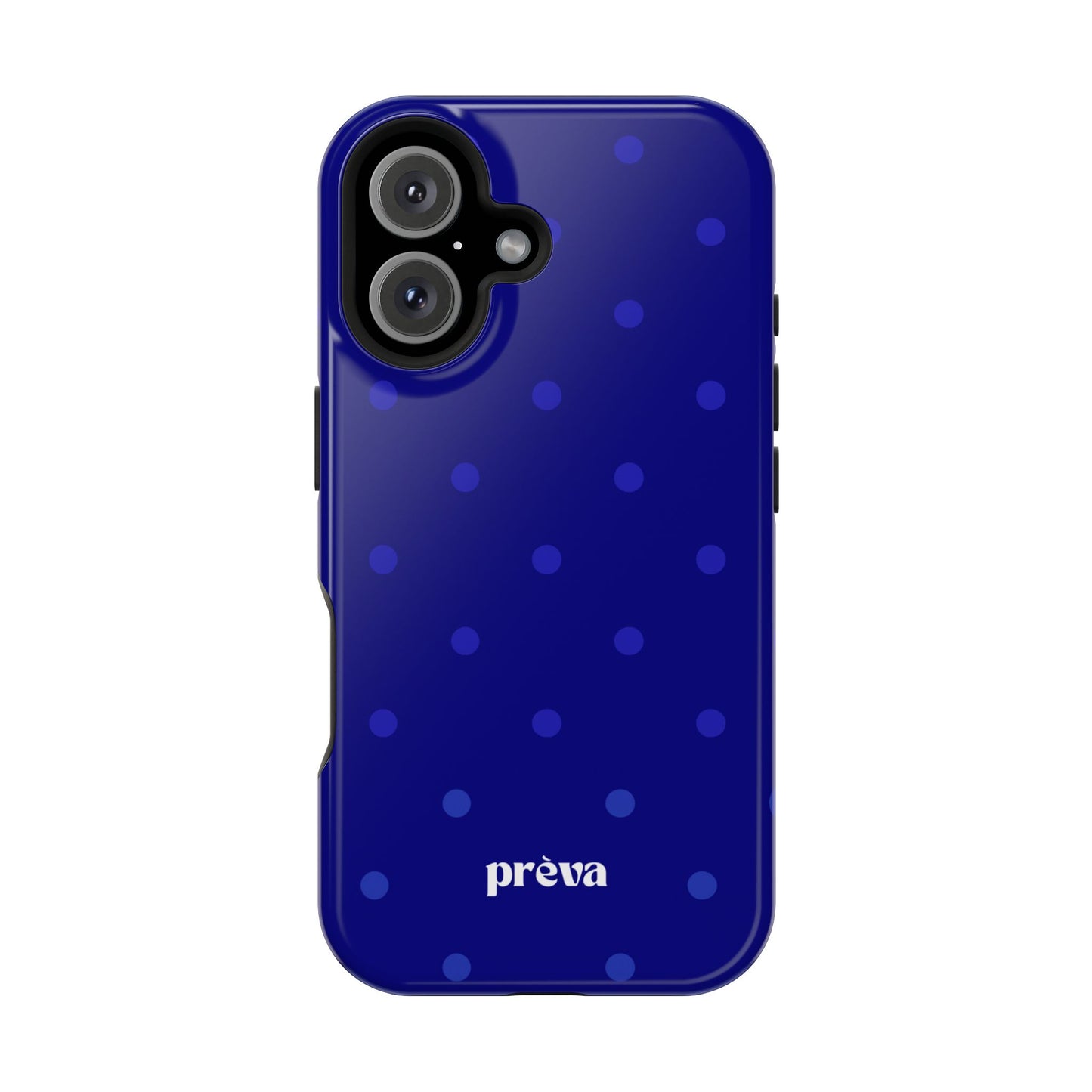 Dark Blue Polka Dots Phone Case
