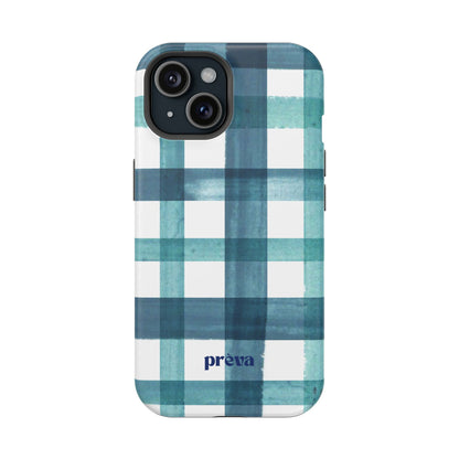 Teal Plaid Phone Case