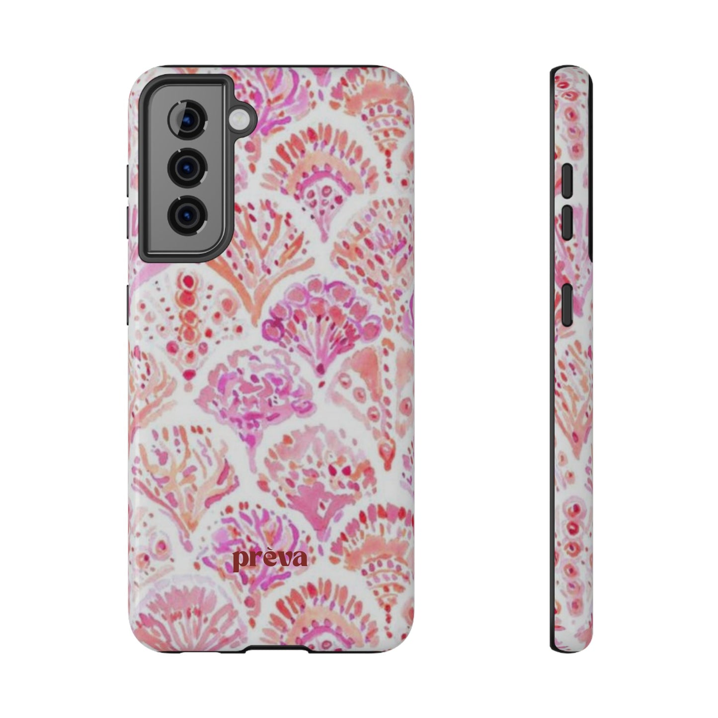 Pink Shell Watercolor Phone Case