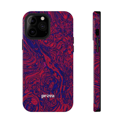 Marbled Red & Purple Phone Case