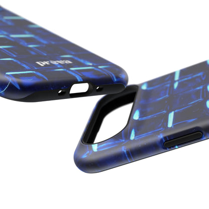 Blue Glass Tile Impact-Resistant Phone Case