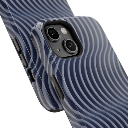 Wavy Navy Phone Case