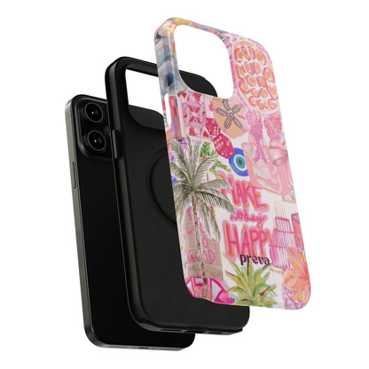 Pink Tropical Collage Phone Case