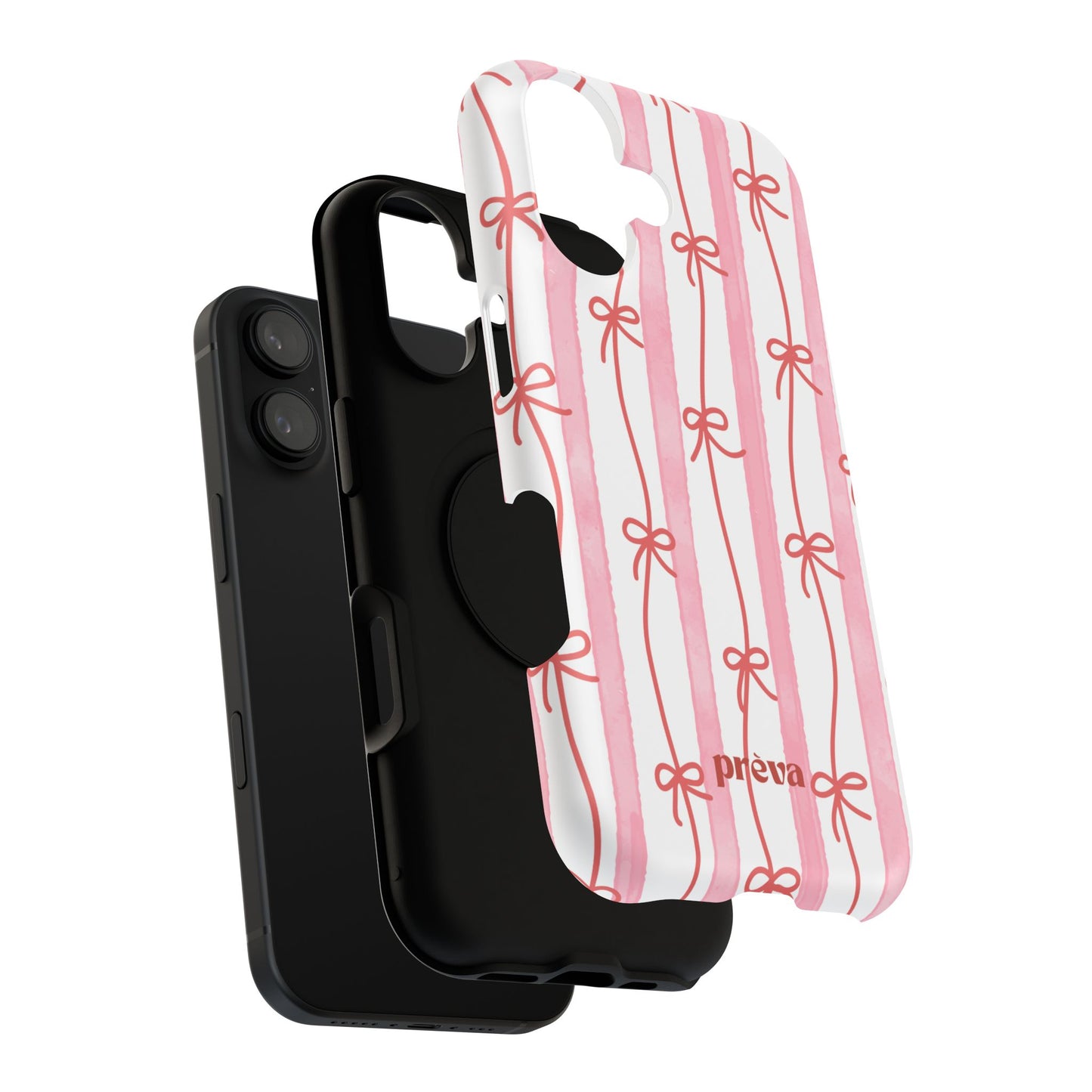 Pink Bow Chain Phone Case