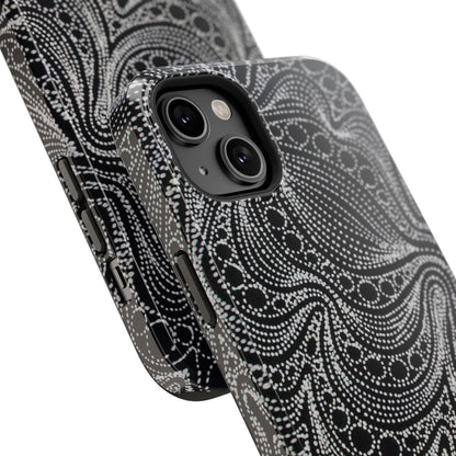 Abstract Midnight Lace Phone Case