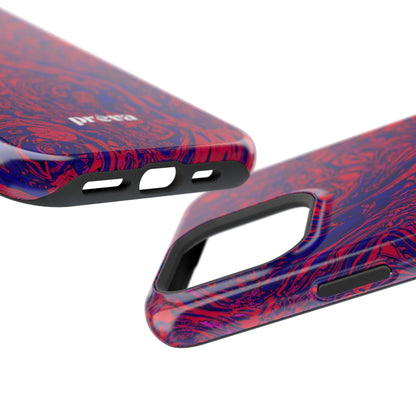 Marbled Red & Purple Impact Phone Case