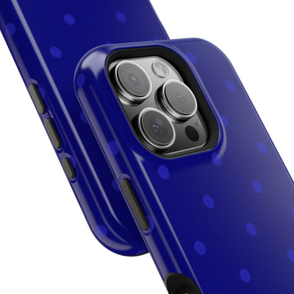 Dark Blue Polka Dots Phone Case