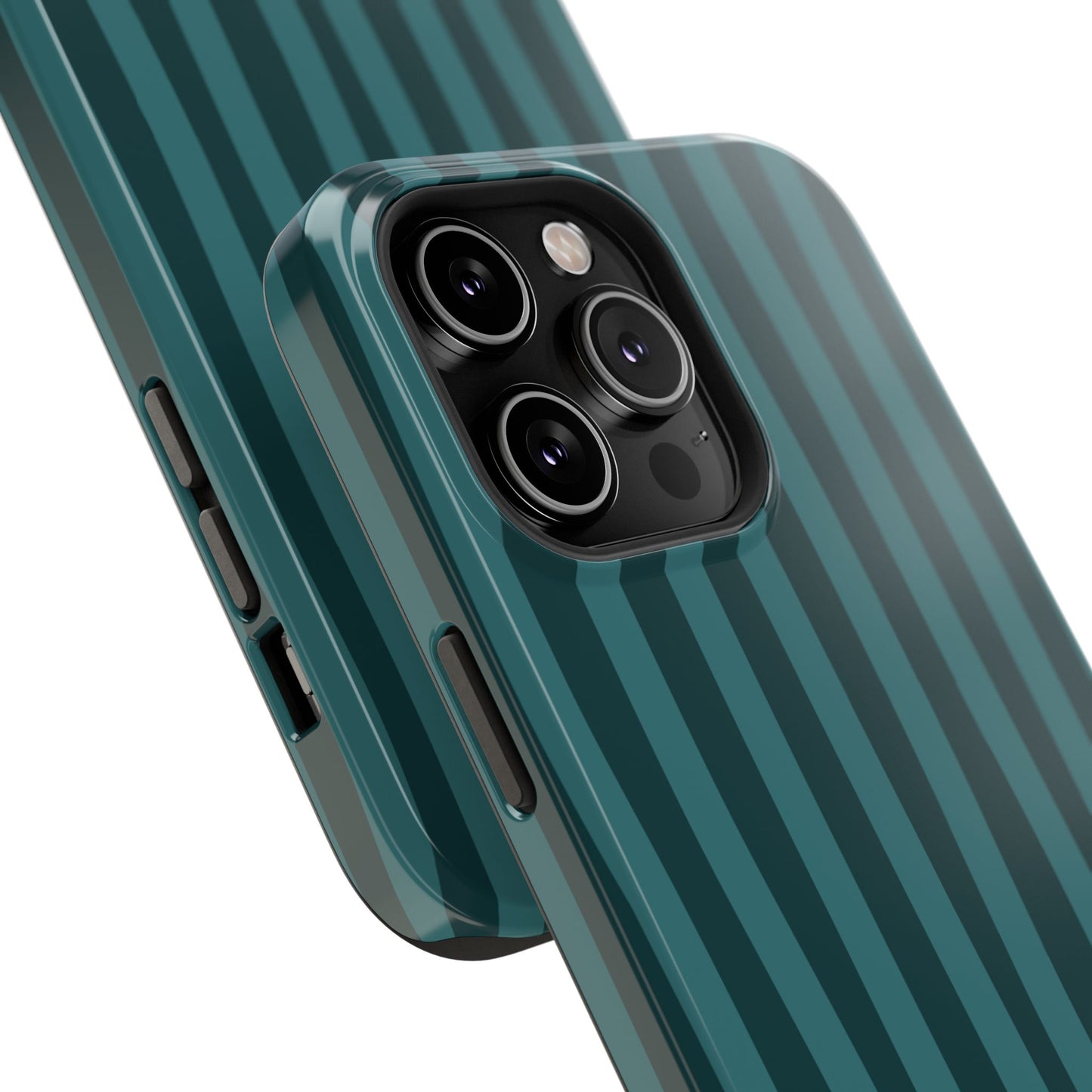 Dark Stripes Turquoise Phone Case