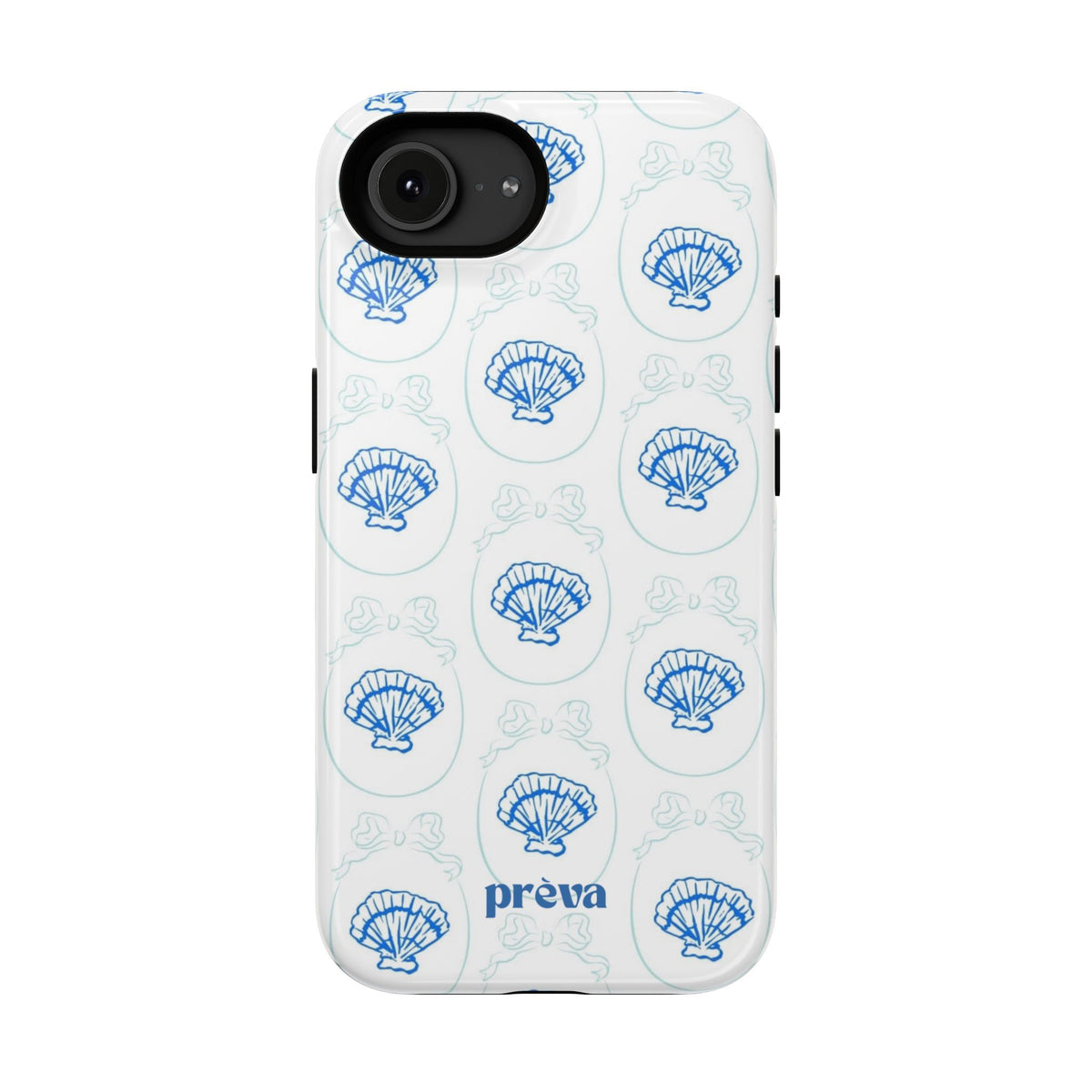 Fancy Teal Shell Phone Case