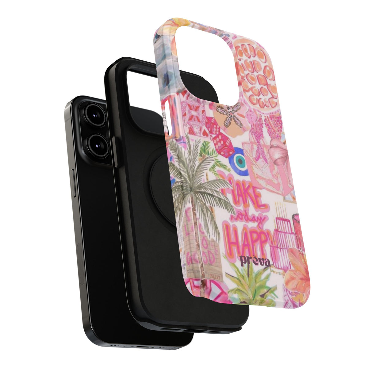 Pink Tropical Collage Phone Case