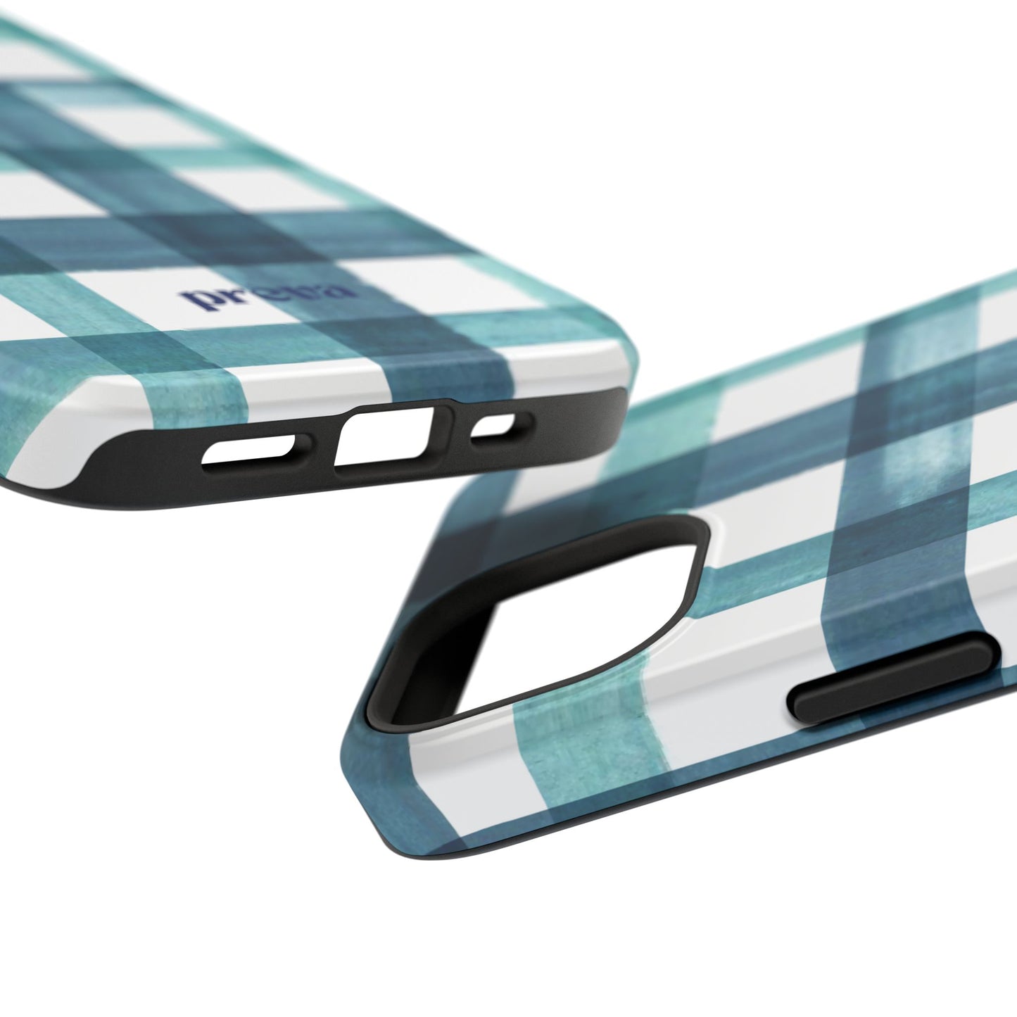 Teal Plaid Phone Case