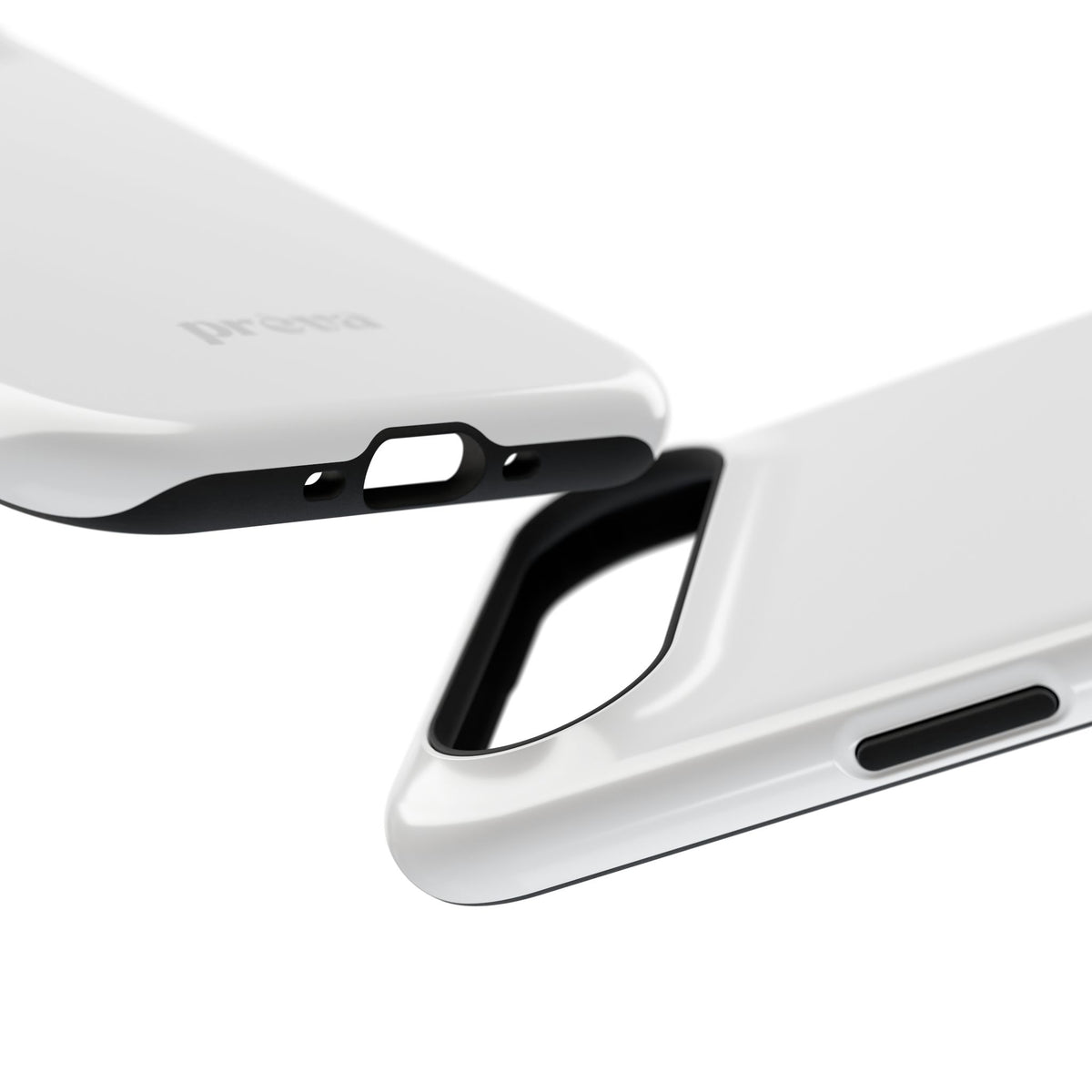 White & Grey Phone Case
