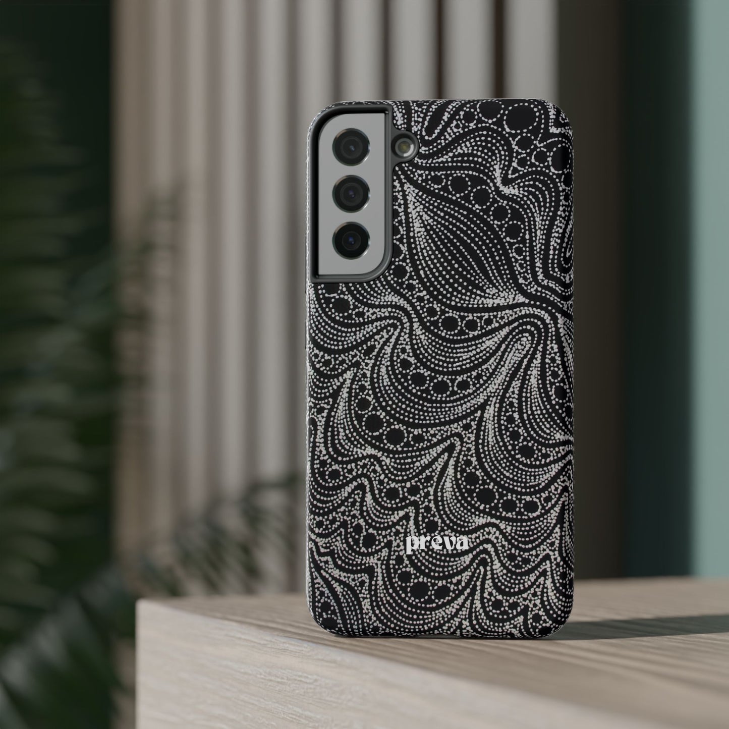 Abstract Midnight Lace Phone Case