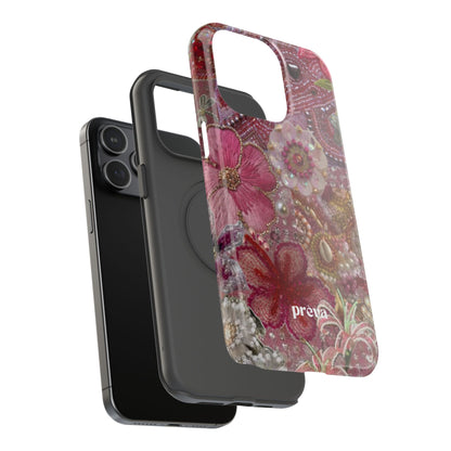Floral Embroidery Phone Case
