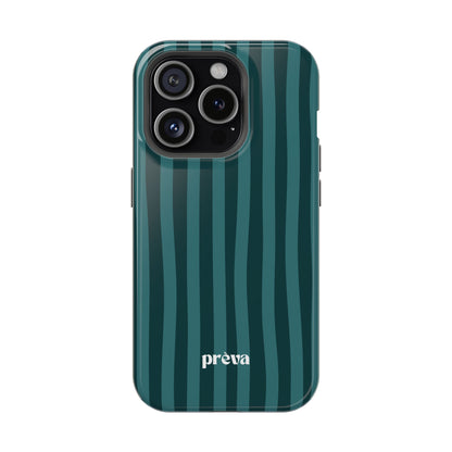 Dark Stripes Turquoise Phone Case