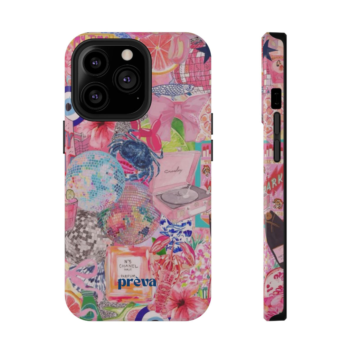 Floral & Pink Collage Phone Case