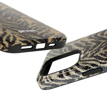 Phone Case — Impact‑Resistant Tiger Print Rug Texture