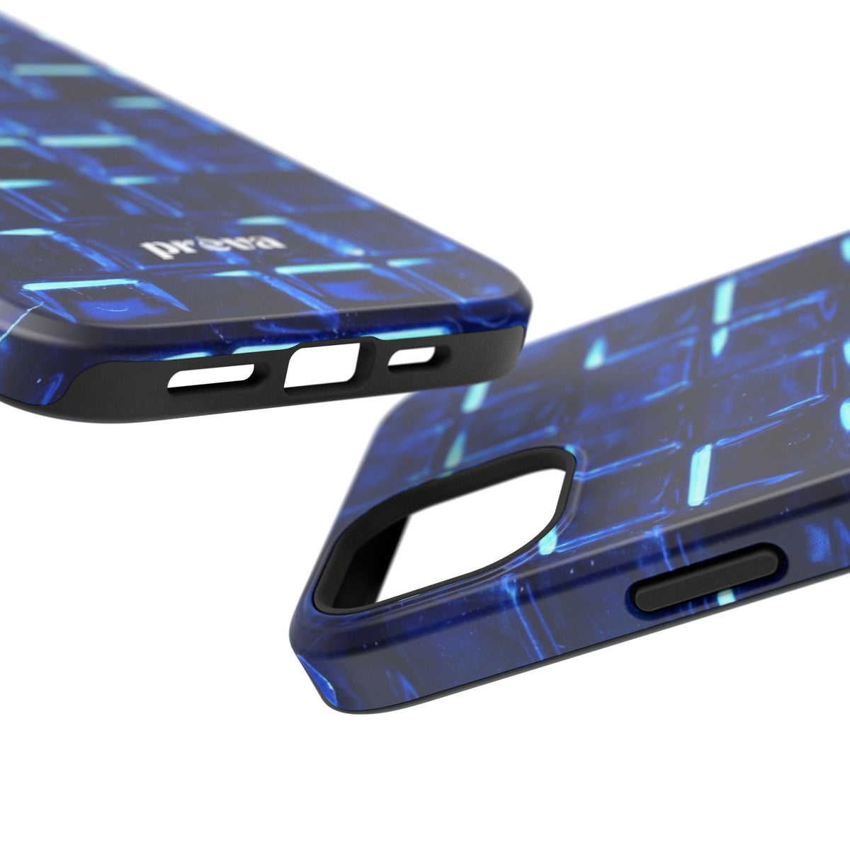 Blue Glass Tile Impact-Resistant Phone Case