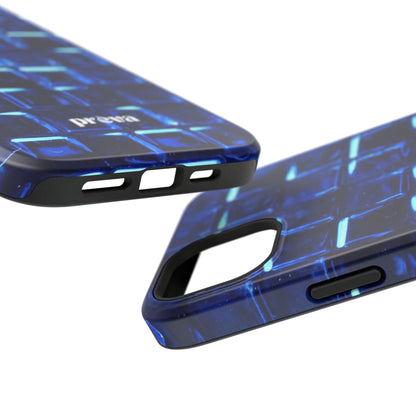 Blue Glass Tile Impact-Resistant Phone Case