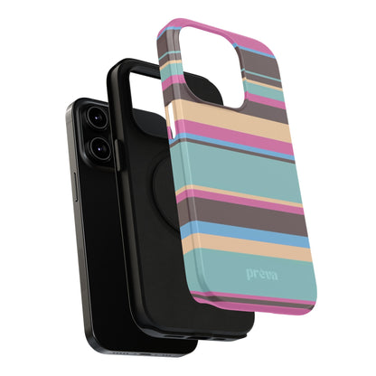 Cocoa Palm Stripes Phone Case