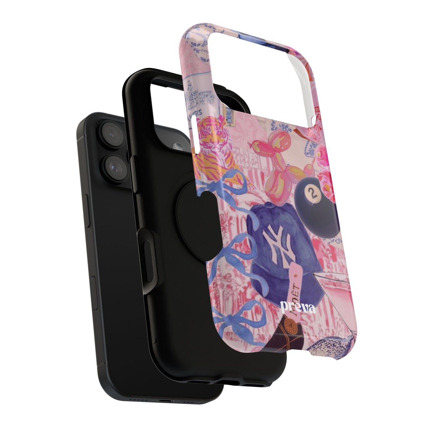 Retro 8 Ball Collage Phone Case