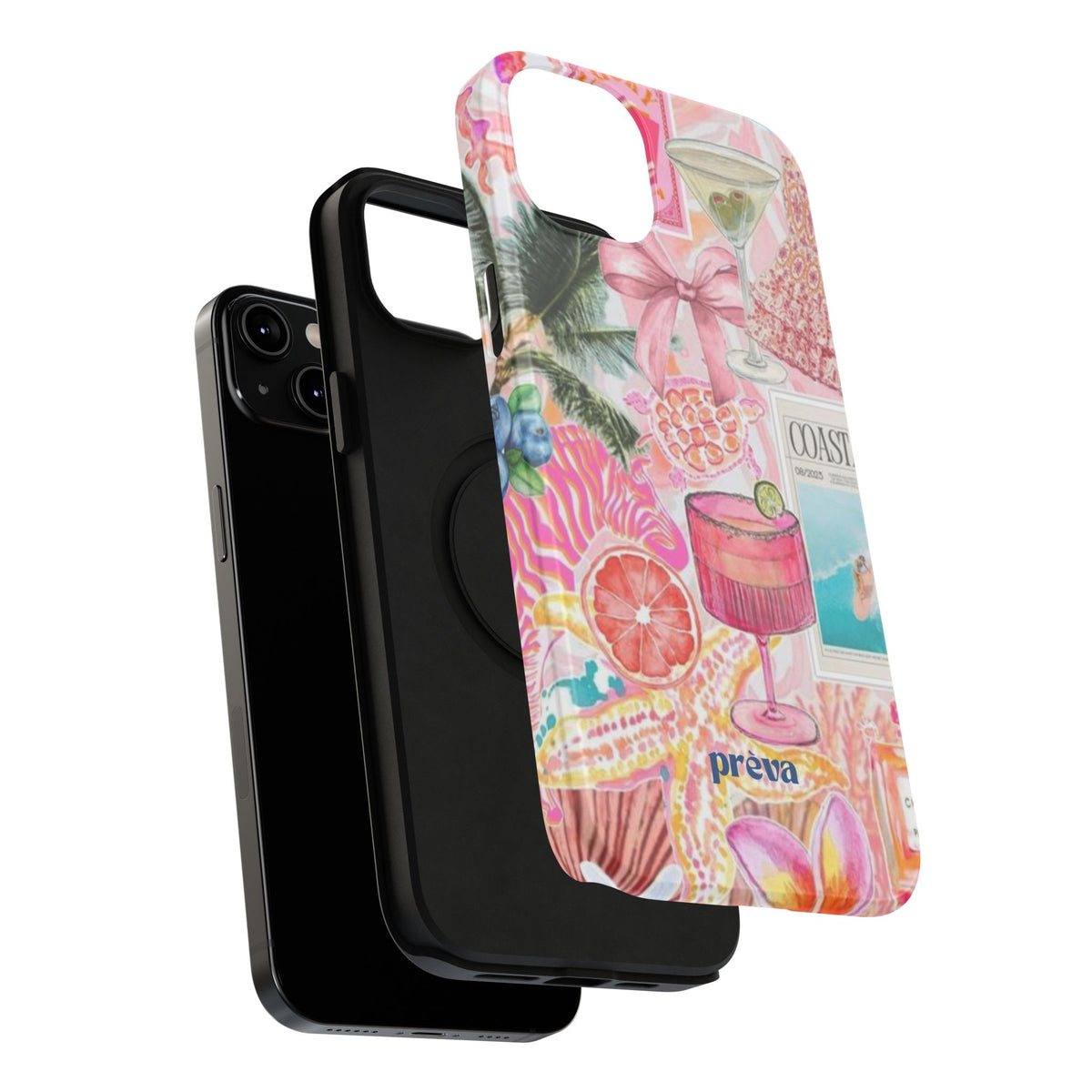 Pink Cocktail Collage Phone Case