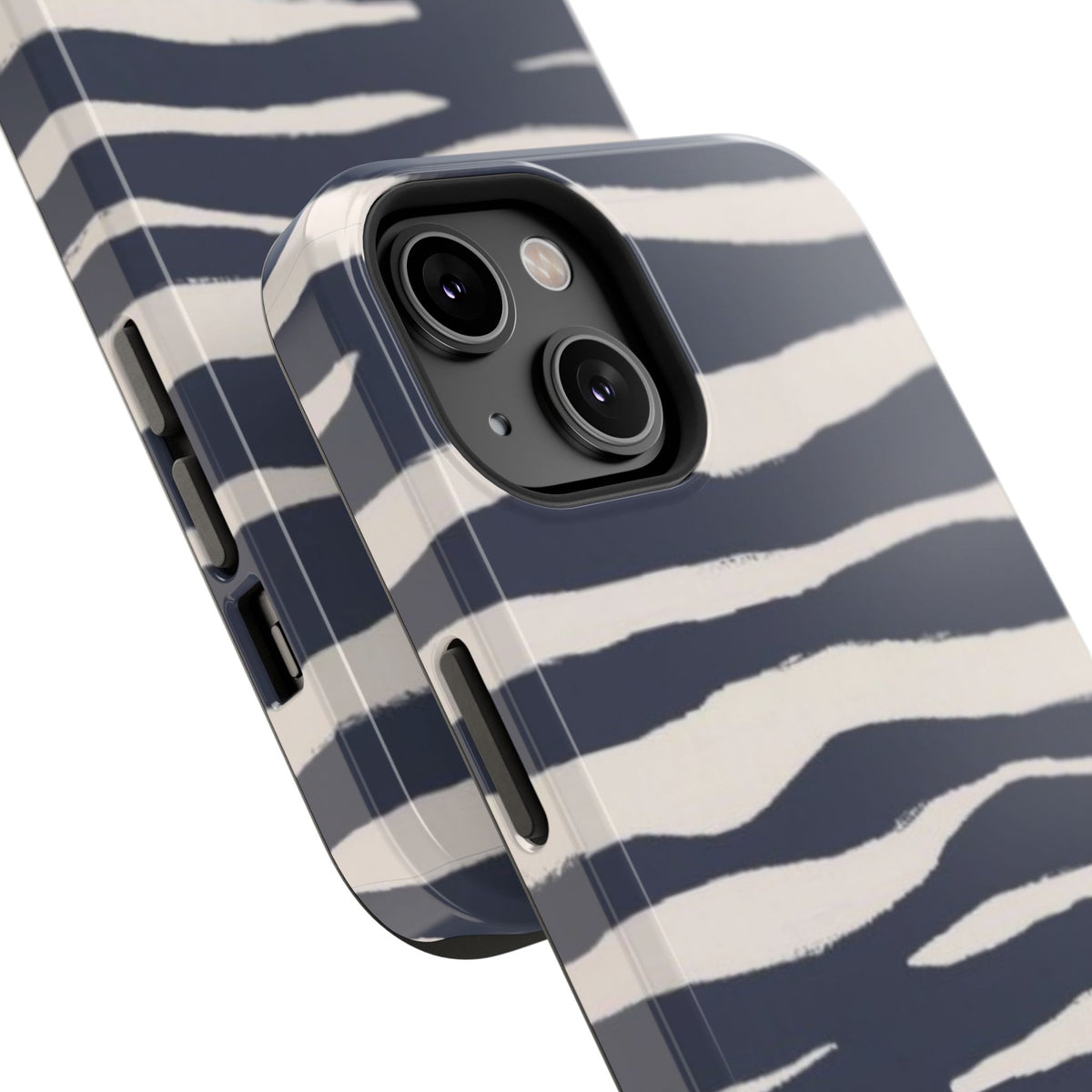 Navy & Cream Zebra Phone Case