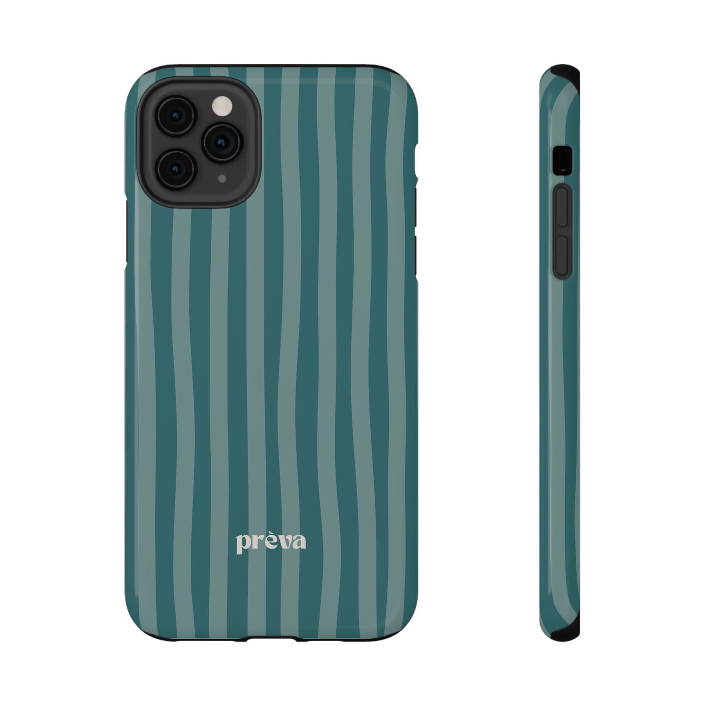 Striped Teal Phone Case