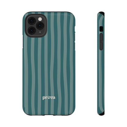 Striped Teal Phone Case