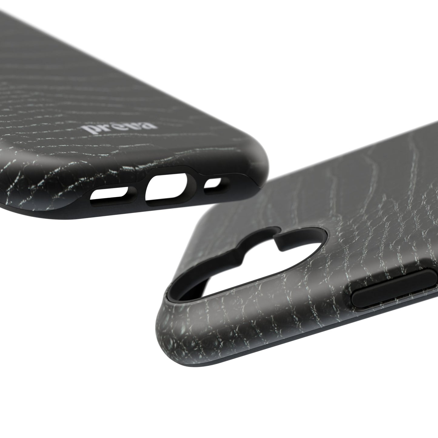 Black Croc Phone Case
