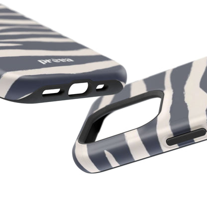 Navy & Cream Zebra Phone Case