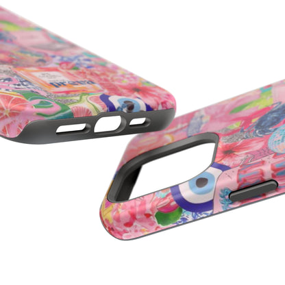 Floral & Pink Collage Phone Case