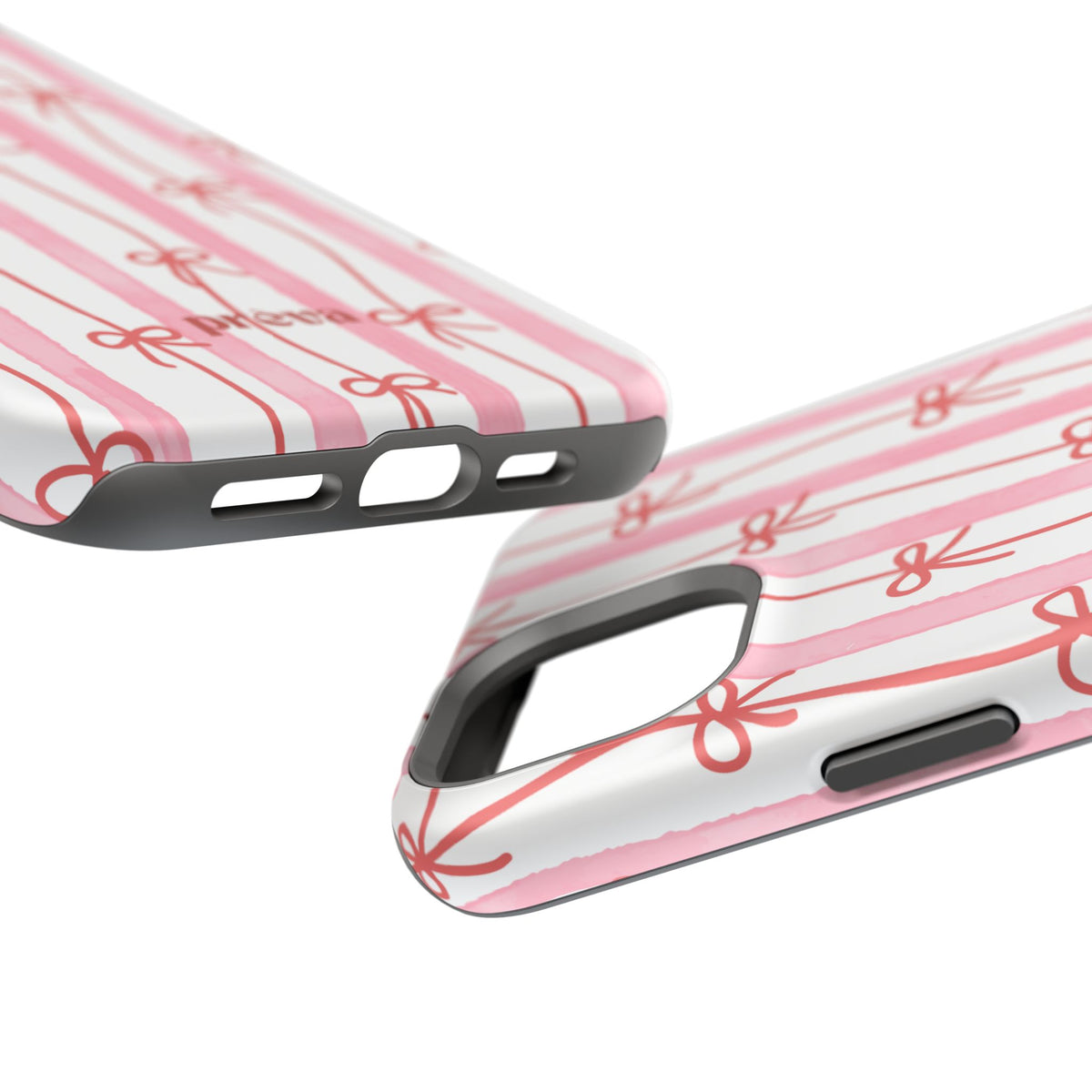 Pink Bow Chain Phone Case