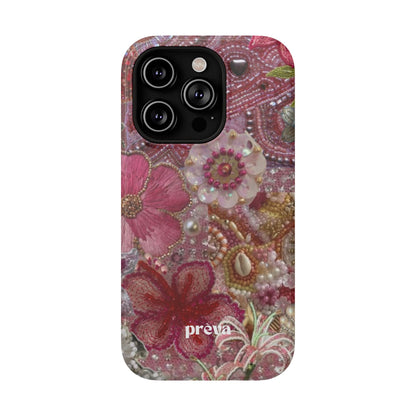 Floral Embroidery Phone Case
