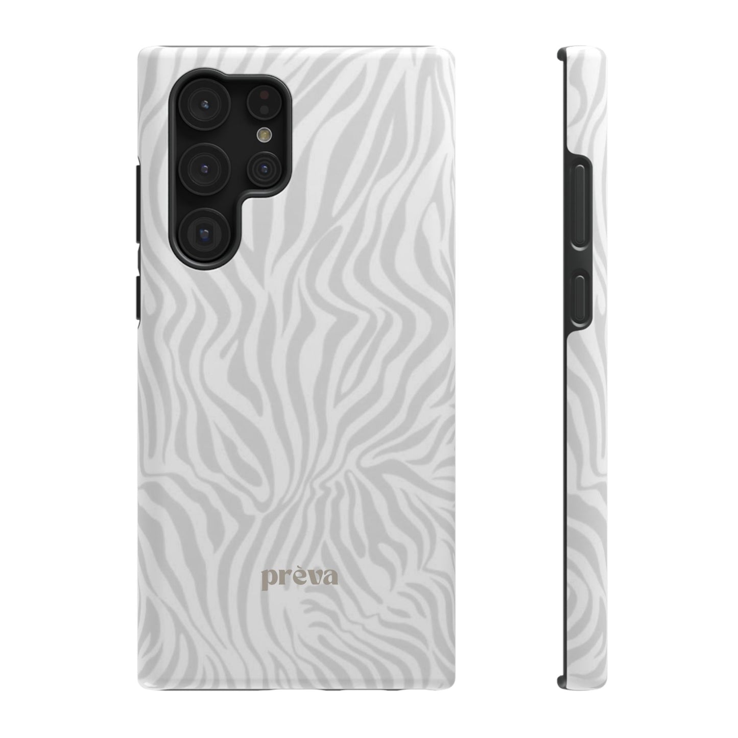 Zebra White Wave Phone Case